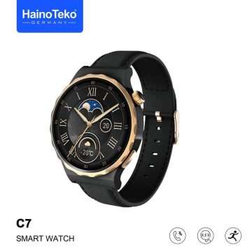 Haino Teko C7 SmartWatch, Best Ladies Round Shape Smart Watch-Ajmanshopp