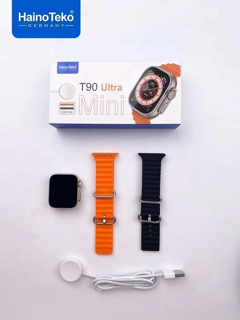 Haino Teko T90 Ultra Mini SmartWatch, With 2 Strap Orginal Smart Watch-Ajmanshopp