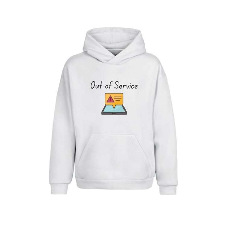 Men's Hoodies Long Sleeve Cotton Out Of Service Hoodie in AjmanShop