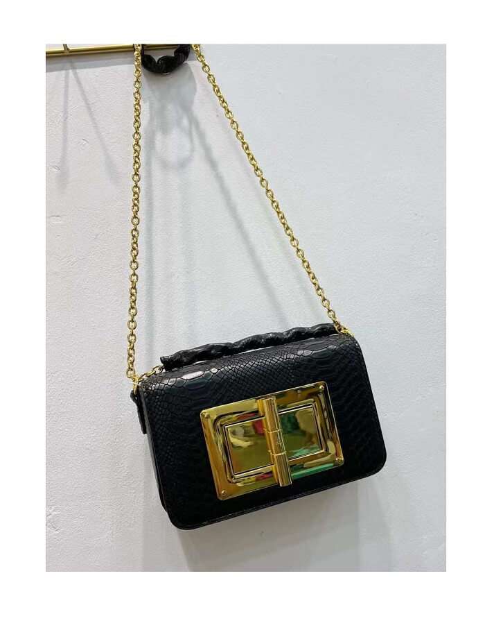 Tomford Stylish Party Bag 23 cm For Women Black in AjmanShop