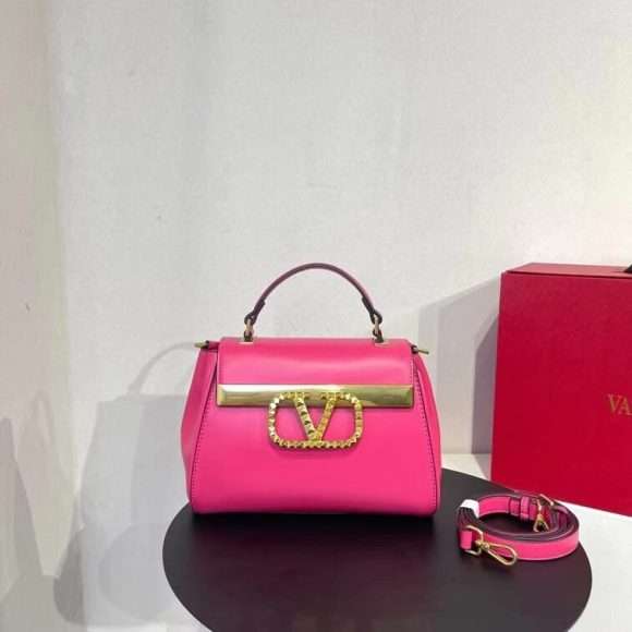 Valentino Casual Style Calfskin 2WAY Chain Plain Bag Pink in AjmanShop