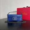 Valentino V Logo Foldover Shoulder Party Bag for Ladies Blue in AjmanShop