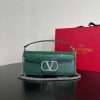Valentino V Logo Foldover Shoulder Party Bag for Ladies Green in AjmanShop