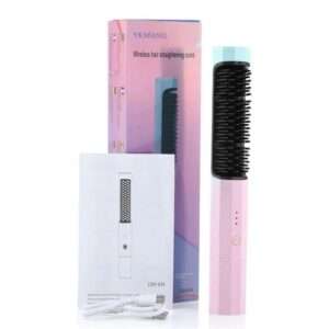 2 In 1 Hair Straightener Brush Combo- AjmanShop