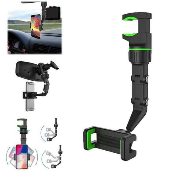 360 Degree Universal Clip Cell Phone Holder Multi Joint Flexible Adjustment for Car- AjmanShop