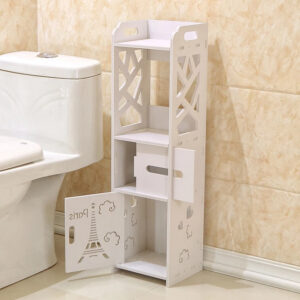 Cabinet Floor-Standing Bathroom Toilet Furniture Cabinet Board Cupboard Shelf Tissue Storage Rack in Ajman Shop Dubai