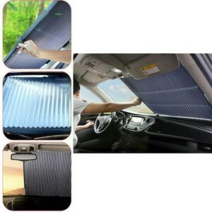 Car Sunshade Cover Retractable Windshield Rear Window Foil Curtain for Solar UV Protect in Ajman Shop