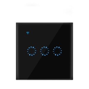 Creative 3 Gang Lighting Switch Remote Control Touch Switch With Voice Control in Ajman Shop Dubai