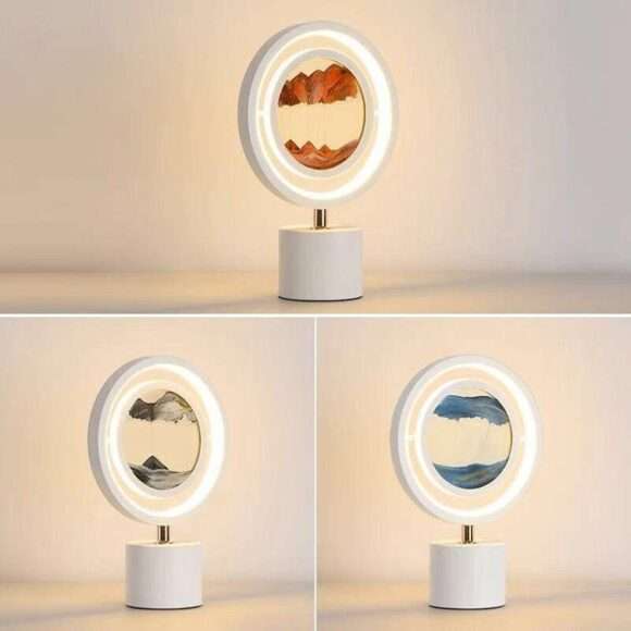 Decorative Lamp 3D Art Lamp Small Ring Frame- AjmanShop