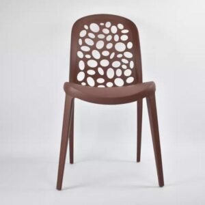 Dining Chair A Minimalist Style Modern Plastic Chair Brown in Ajman Shop Dubai