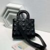 Dior Sling Patent leather Small Lady Dior Bag Black- AjmanShop