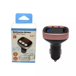 FM Wireless X27 para Carro Dual USB Quick Charge Bluetooth MP3 Player 1