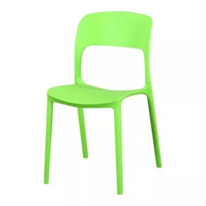 Famous Designers Minimalist Cafe Chairs Resin Plastic Stackable Outdoor Chairs For Restaurants Green in Ajman Shop Dubai