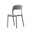 Famous Designers Minimalist Cafe Chairs Resin Plastic Stackable Outdoor Chairs For Restaurants Grey in Ajman Shop Dubai