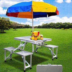 Folding Table Outdoor Connected Table And Chair One Office Table Portable Portable Hand held Exhibition Industry Picnic Set Ajmanshop