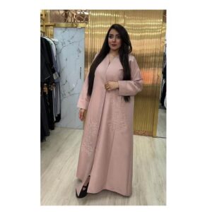 Follow Women Pink Stylish Abaya - AjmanShop