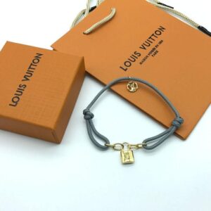 Monogram Stylish Louis Vuitton Bracelets For Men And Women Gray Gold in Ajman Shop Dubai