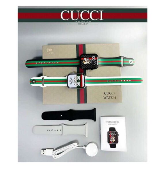 Gucci Top Quality Silicone with Stylish SmartWatch AjmanShop 1