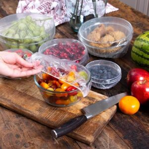 Kitchen Strong Reusable Bowl Covers Food Cover Stretchable Plastic Wrap Elastic Storage For Containers in Ajman Shop Dubai