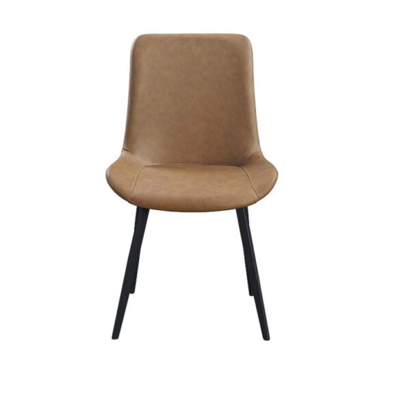 Leather Side Chair Brown