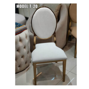 Linen Oval Back Dining Chairs In Natural White in Ajman Shop Dubai
