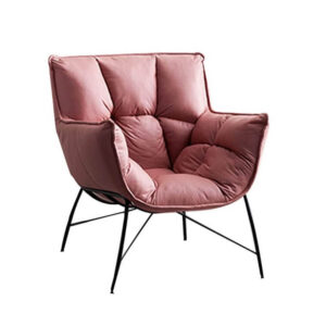 Luxury Creative Single Sofa Chair Bedroom Lazy Leisure Living Room Balcony Reading Small Sofa Pink 1