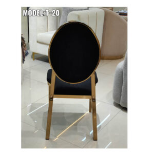 Luxury Royal Gold Wedding Stainless Steel Chair For Dining And Events Black in Ajman Shop Dubai