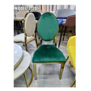 Luxury Royal Gold Wedding Stainless Steel Chair For Dining And Events Green in Ajman Shop Dubai