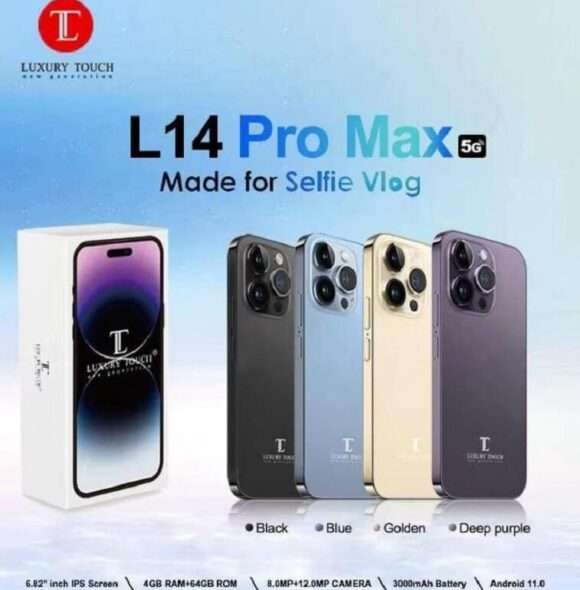 Luxury Touch L14 Pro Max 5G Dual Sim Smartphone 64GB 4GB Mobile Phone - AjmanShop