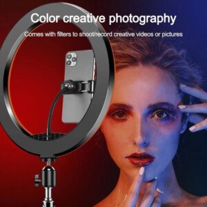 MJ45 18 45cm Color Changing RGB LED RingLight With Stand 2