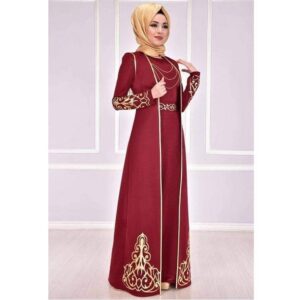 Maroon Abaya Dress - AjmanShop