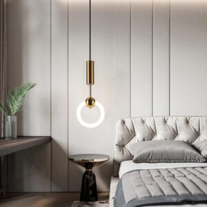Modern Iron Style Gold Pendant Lights Energy Saving Tube Light Fixtures For Any Room in Ajman Shop Dubai