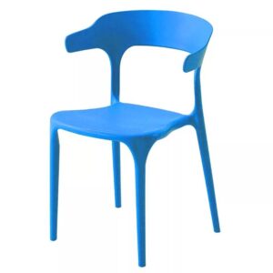Modern Plastic Dining Chair For Living Room Office Chair Blue in Ajman Shop Dubai