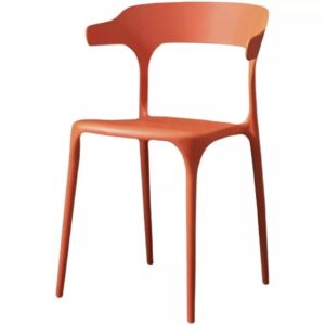 Modern Plastic Dining Chair For Living Room Office Chair Peach in Ajman Shop Dubai