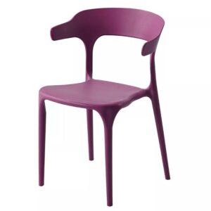 Modern Plastic Dining Chair For Living Room Office Chair Purple in Ajman Shop Dubai