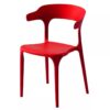 Modern Plastic Dining Chair For Living Room Office Chair Red in Ajman Shop Dubai
