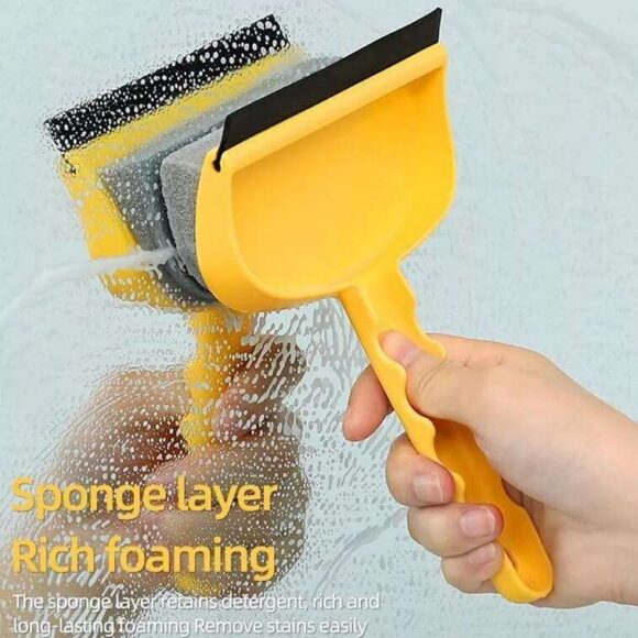 Multi functional Glass Window Mirror Wiper Brush Double Sided Shower Squeegee Cleaner Glass Wall - AjmanShop