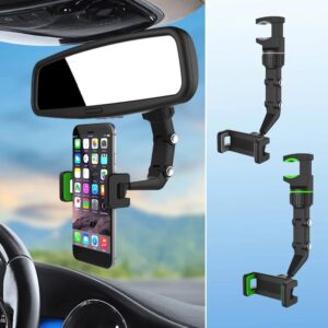 Multifunctional Car Phone Holder 360 Degree Rotation Rearview Mirror Phone Holder Headrest Clip Smartphone Mount GPS.jpg Q90.jpg  1