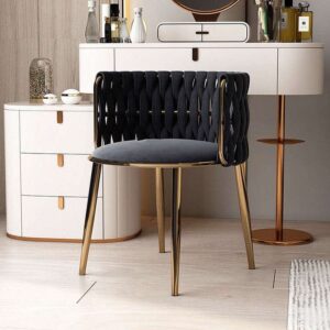 Nordic Black Barrel Back Dining Chair- AjmanShop