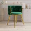 Nordic Green Barrel Back Dining Chair- AjmanShop