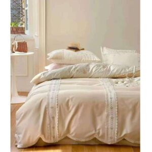 Off white bed cover set - AjmanShop