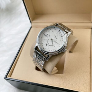 Omega Stylish Dot Watches For Men With Box White 1