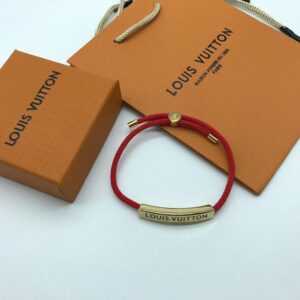 Monogram Stylish Louis Vuitton Bracelets For Men And Women Red Gold in Ajman Shop Dubai