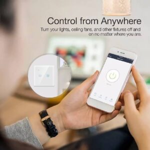 Smart Wifi Touch Switch 2 Gang White2 1