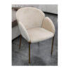 Stylish Velvet Dining Chair for Home Cream 1