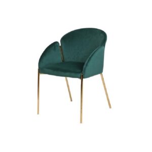 Stylish Velvet Dining Chair for Home Green