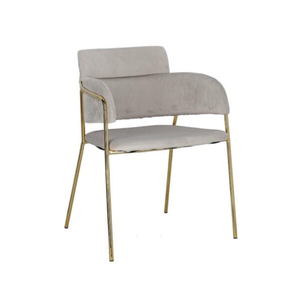 Velvet Chair Grey