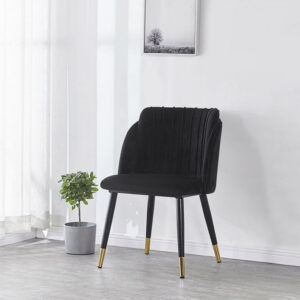 Velvet Luxury Dining Chair Black 1