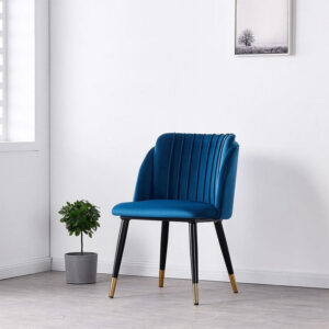 Velvet Luxury Dining Chair Blue 1
