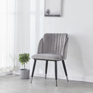 Velvet Luxury Dining Chair Grey 1